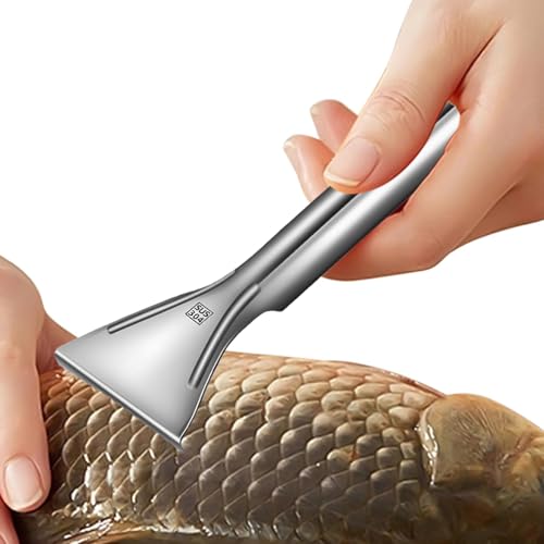 Raspador de escamas de pescado, removedor de escamas de pescado de acero inoxidable, Extractor manual de escamas de pescado portátil, Gadgets de cocina de acero inoxidable 304 para cocina quoti