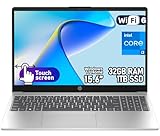 HP 15.6" Business Laptop – Intel Core i3-1315U, 32GB RAM, 1TB SSD, HD Touchscreen, Intel UHD Graphics, Wi-Fi 6, Privacy Shutter, Windows 11 Home with Copilot Key, Natural Silver