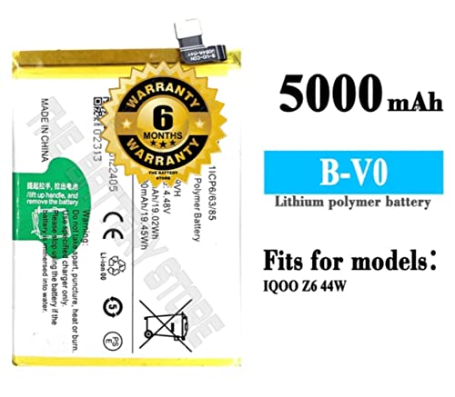 Image of THE BATTERY STORE Orignal b-v0 Battery for IQ00 Z6 44WATT 5000MAH Battery with 6 Months Warranty (for IQ00 Z6)