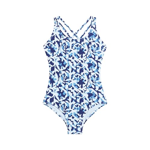 Image of Kanu Surf Girls' Reese UPF 50 Beach Sport Criss-Cross One Piece Swimsuit