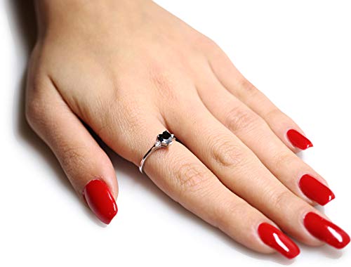 CloseoutWarehouse Cubic Zirconia Heart Promise Ring Sterling Silver (Color Options, Size 3-15)4