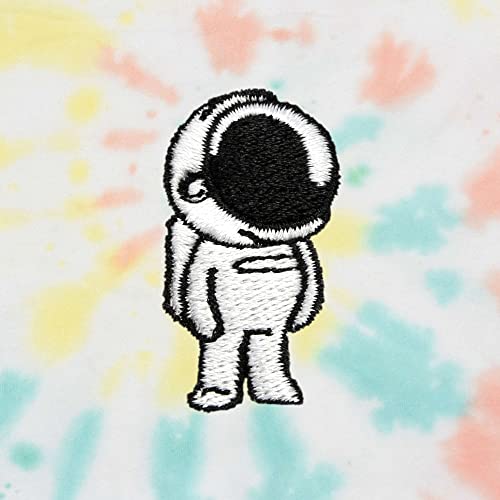 DALIX Embroidered Astronaut Long Sleeve Tie Dye Pullover Fleece Crewneck Sweatshirt Sweater Men2