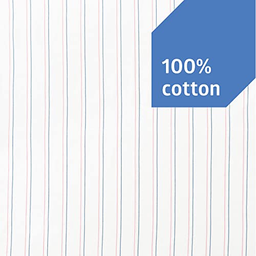 Image of Medline Candystripe Baby Receiving Blanket, 100% Cotton, 36 x36 in, 3 Count (Pack of 2)