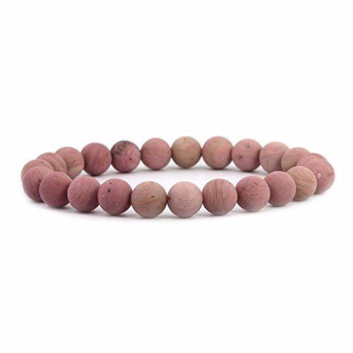 Image of Justinstones Gem Semi Precious Gemstone 8mm Round Beads Stretch Bracelet 7 Inch Unisex