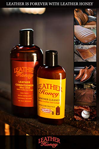 Leather Honey Leather Conditioner, Best Leather Conditioner Since 1968. for Use on Leather Apparel, Furniture, Auto Interiors, Shoes, Bags and Accessories. Non-Toxic and Made in The USA! - Thumbnail 3