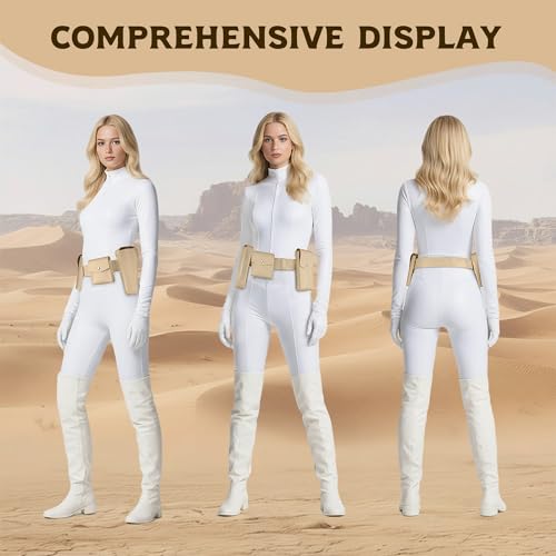 Adjustable Belt Holster for Women Queen Belt Costume Holster Costume with Pockets Cosplay Belts for Women Queen Warrior Cosplay Halloween Costume3