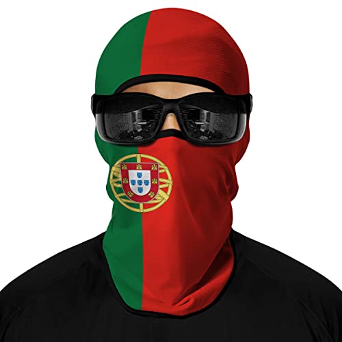 ShopINess Pasamontañas Unisex Estilo Bandera País Mundial Fútbol (Portugal)