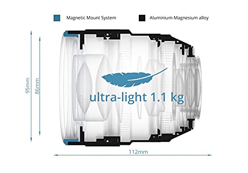 Irix D180041 Cine 45 mm T1.5 Videoobjektiv für Canon EF (metrisch), 45 mm Objektiv für Canon, 8 K UHD, Full Frame, Min… – Bild 5
