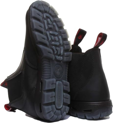 Redback UBBK Easy Escape Slip-On Soft Toe Black Work Boots Redback Boot Size UK8.5 = US9.54