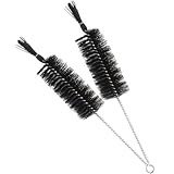 POPETPOP 試験管 哺乳瓶クリーナー ナイロン製ボトルブラシ 多用途ブラシ ボトル内部 折れ曲がり部清掃用 キッチン 実験室掃除シーン対応 2個セット