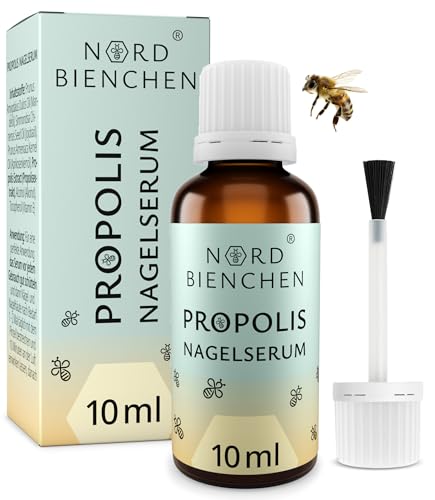Propolis Nagelserum - gegen gelbe, brüchige Nägel - Nagel Behandlung schnell & intensiv - Mittel gegen Problemnägel - mit natürlichem Bienenharz - Nail Care Pen & Stift Alternative 10ml - Nordbienchen