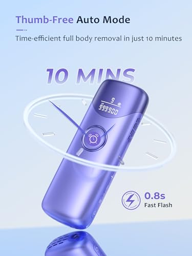 Laser Hair Removal Ubroo IPL Hair Removal Device with 5鈩 Ice Cooling,Hand-held Hair Remova - image 6