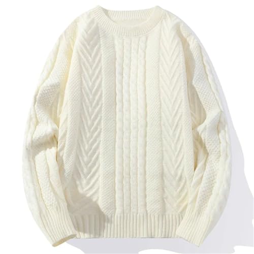 Men Knitted Men's Sweater Round Neck Twists Weaving Pink Pullover Men Warm Sweater Tops4