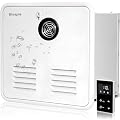 Etespie RV Tankless Water Heater Propane, RV Instant Hot Water Heater with 15 x 15 inches White Door and Remote Controller | 12V Power | 55,000BTU | Max 2.9GPM | Compatible with all RVs