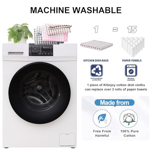 Save 39% on 12 Pack Super Absorbent Cotton Kitchen Dish Cloths - Image 8