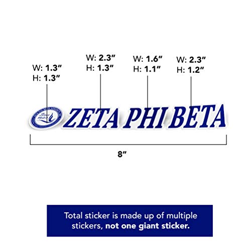 Sticker Zeta Phi Beta autocollant vinyle durable contre les rayures PC