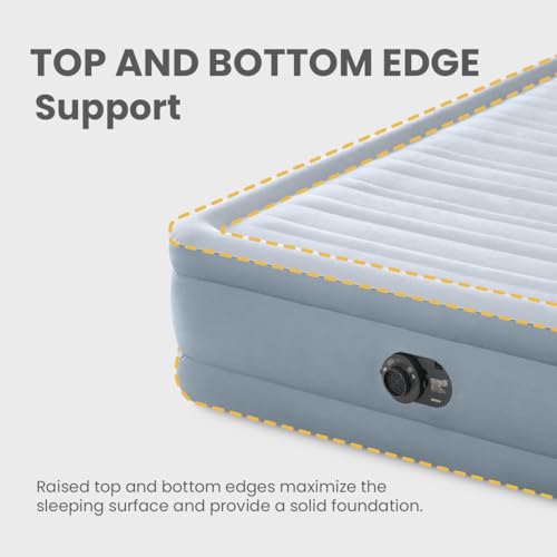 Intex 64449ED Dura-Beam Deluxe Plush Air Mattress with Headboard - Queen Size の商品画像 7