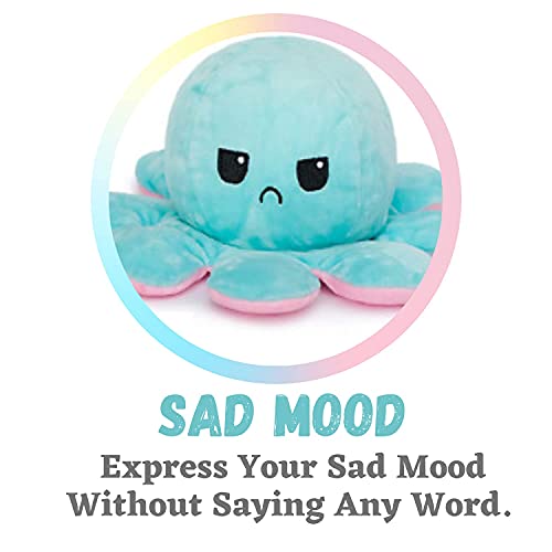 AUDBOT-Premium-Soft-Toy-for-Kids-Stuffed-Animal-Plush-Soft-Toy-for-Babies-Plushie-Reversible-Mini-Octopus-for-Boys-and-Girls-with-Double-Sided-Flip-Octopus-Baby-Pink-SkyBlue-Colour-12Cm
