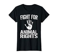 Girlie T-Shirt Motiv: Fight for Animal Rights Umwelt Klima Tierschützerin
