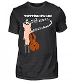Camiseta de alta calidad para hombre, perfecta para cualquier bajo de cerdito tutti. Negro XXL