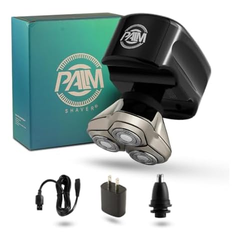 Skull Shaver Palm Shaver for Men: Best Bald Head & Face Shaver, Waterproof, Cordless, Gift Item, Travel-Friendly - A Perfect Shaver for Bald Men/Women Cover