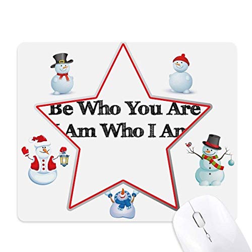 Tapis de souris motif bonhomme de neige de Noël pour travailler dans la joie