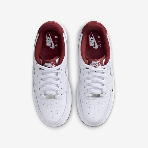 Nike Air Force 1 LV8 Older Kids' Shoes (HF0952-100, White/Team Red/White)4