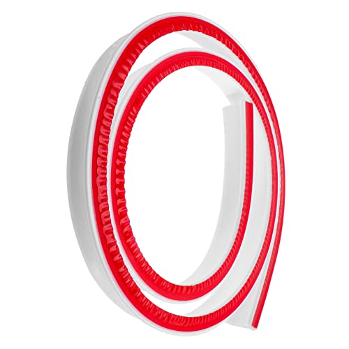 Mikikit 1.5M Sink Water Barrier Soft Adhesive Splash Guard for Kitchen Shower Bendable Water Dam for Dry Wet Separation Easy Clean for Countertops and Bathroom Use