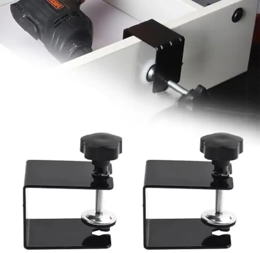 Jogo com 3 Peças de Grampo Sargento Tipo C para Fixação Rápida, Aperto Ajustável, Resistente, Ideal para Marcenaria, Carpintaria, Reparos e Trabalhos Artesanais (2pcs)