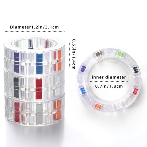 Image of 3pcs Magnetic Fidget Spinner Rings Toys for Adult- Anxiety Relief, ADHD Therapy Magnets for Teens and Kids