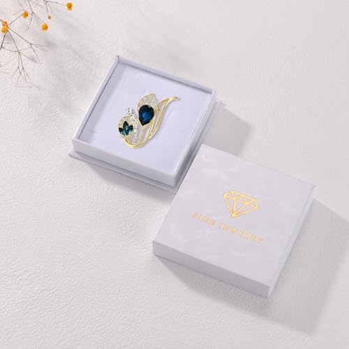 Image of Calla Lily Brooch for Women Girls Rhinestone Brooch Lapel Pin Flower Brooch Hat Pin Jewelry for Her