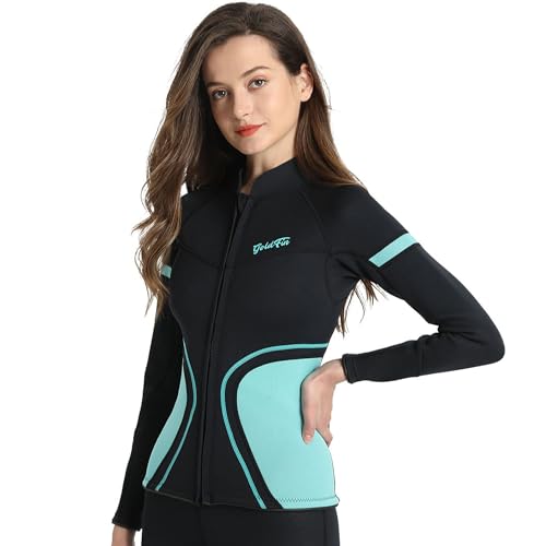 GoldFin Womens 2mm Wetsuit Top with Long Sleeve Jacket