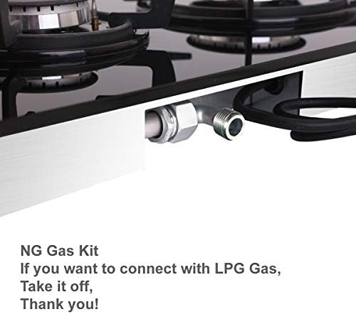NOXTON Built-in 30cm 2 Burner Gas Hob Domino Black Glass Cooker with LPG Kit &FFD [Energy Class A+]