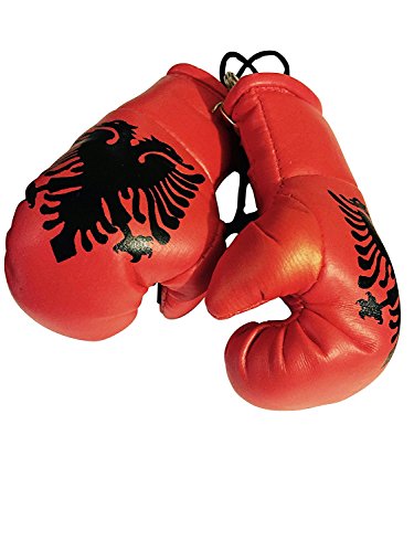 Flag mini small boxing gloves to hang over car automobi…