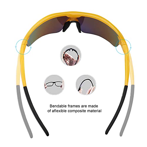 Image of BangLong Polarized UV400 Sports Sunglasses with 5 Lenses for Men Women
