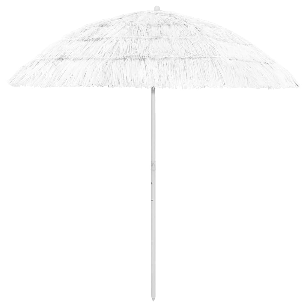 Sombrilla de Playa Hawaii con Protección UV y Función de Inclinación, Varilla Resistente y Clavo de Soporte Fijo, Perfecta para Bloquear Rayos Solares, Montaje en Soporte