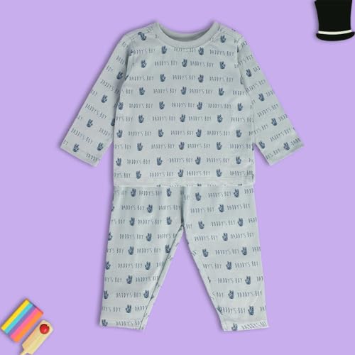 Image of miniklub Baby Round Neck Long Sleeve Full Length Knitted Cotton Clothing Set, Pack of 2 (Grey Color)