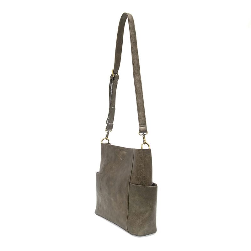Image of Joy Susan Side-Pocket Bucket Bag: Kayleigh Crossbody