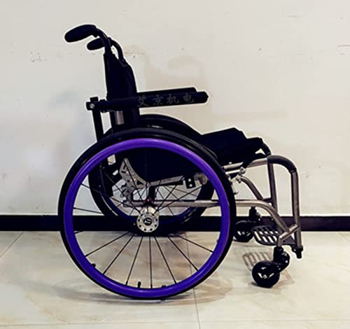 車椅子のプッシュリムカバー 22/24インチ車椅子用プッシュリムカバー マルチカラー(Purpleb,24Inch)