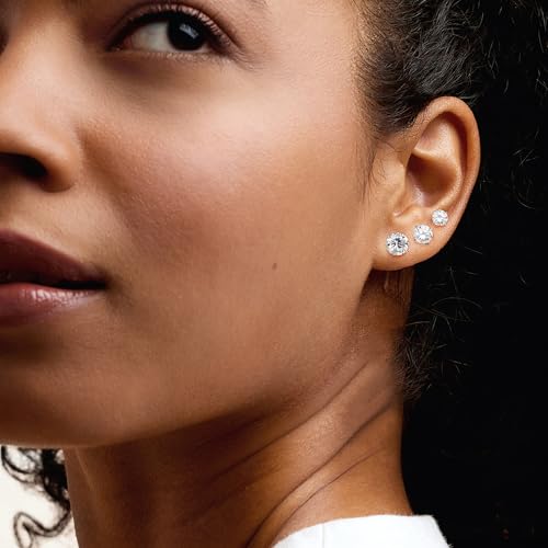 Ross-Simons 6.00 ct. t.w. CZ Jewelry Set: 3 Pairs Of Stud Earrings in Sterling Silver2