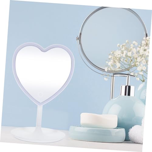 Espejo para maquillaje portátil con luz LED Luxshiny miniatura 2