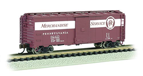 Bachmann Trains - AAR 40' Steel Box CAR - PRR #92419 - Merchandise Service - N Scale