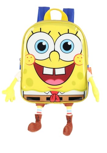 Luxcel, Mochila Infantil Costas Creche Passeios Bob Esponja Original Cor:Amarelo