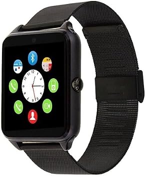 Smartwatch Z60 Ranura Tarjeta SIM y SD Card Bluetooth Cámara Reloj Teléfono  Negro : Amazon.es: Electrónica
