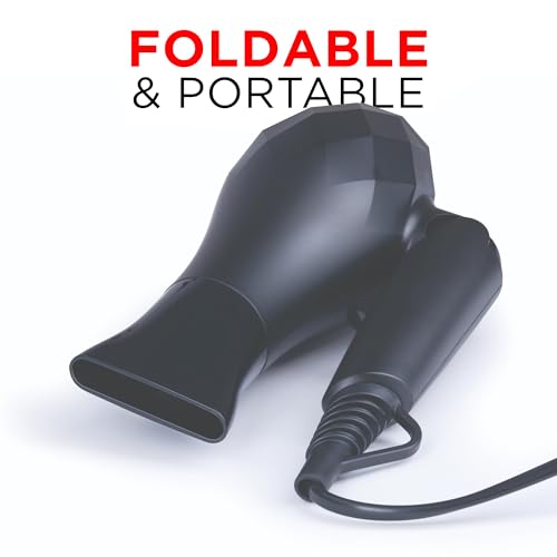 IONOS Travel Hair Dryer with Status Styling Technology - 1000W, 2 Speeds, Dual Voltage, Folding & Lightweight (IONTHD1PB10) - Image 3