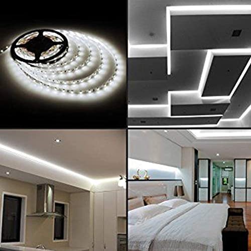 Image of Led Strip RSCT 4 Meter 2835 Cove White Color Led Light Non Waterproof Fall Ceiling Light for Diwali,Chritmas Decoration with Adaptor /Driver (60 Led /Meter)