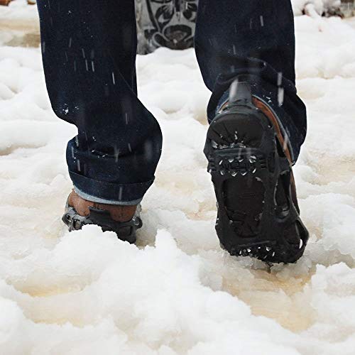image for AGOOL Ice Cleats Snow Traction Cleats Crampon for Walking on Snow and 