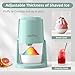 Kero Kero Snow Cone Machine - Shaved Ice Machine with 2 Ice Molds & Adjustable Blades - Ice Shaver for Fluffy or Crunchy Texture, Shaved Ice for Snow Cones, Slushies, Portable & Easy to Use.Green