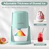 Professional Shaved Ice Machine: RX03 Electric Snow Cone Maker & ICEE Machine for Home, 60W Power, 120V Universal Voltage, Create Fluffy Ice Snow Cones, Slushies and Frozen Treats-Green (Green)