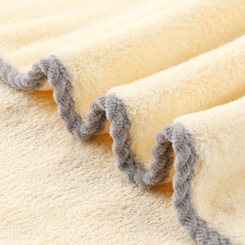 Image of Story@Home 500 GSM Microfiber Hand Towel Set of 4 | Super Soft Color Blocked Face Towel | 60 x 40 cm | Blue & Light Grey | Sensitive Skin Friendly Face Towels for Gym, Travel, Sports, Bathroom